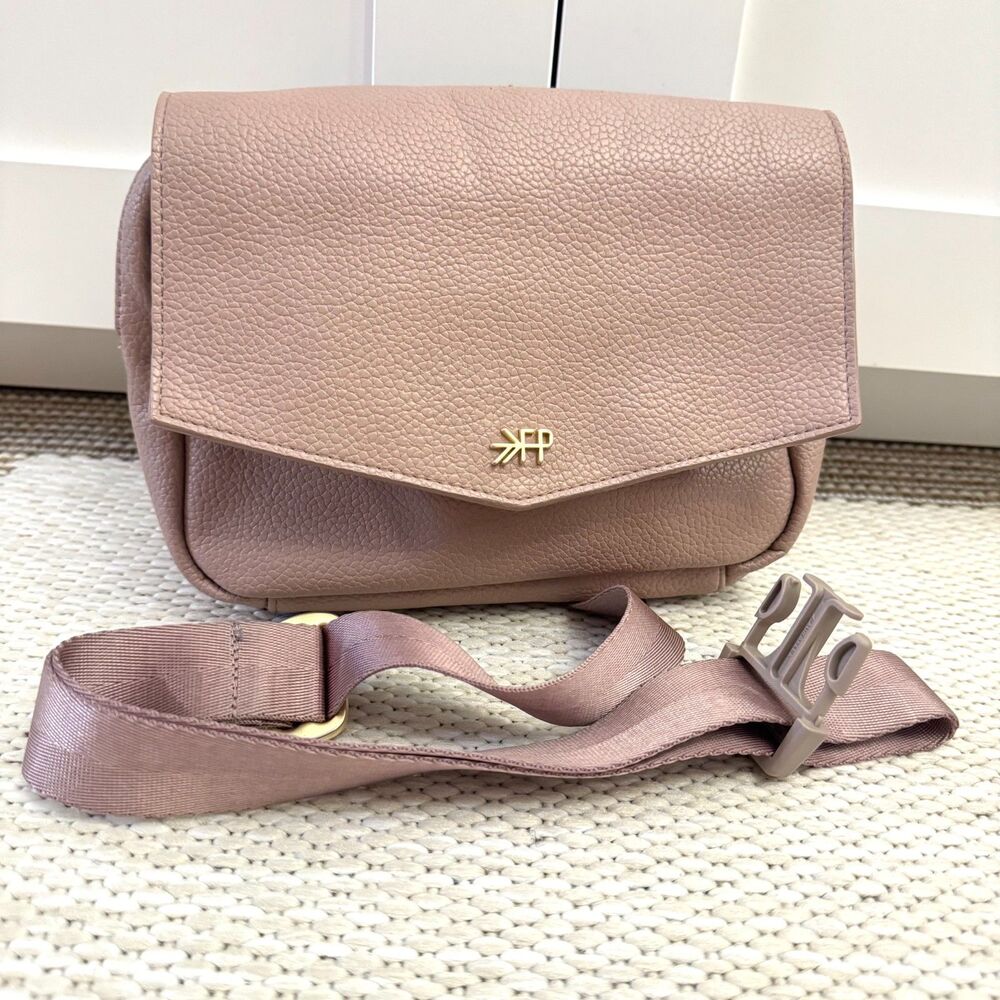 Freshly Picked Classic Fanny Pack, Fig Color, 9"W x 6.5"L x 2"D, Vegan Leather